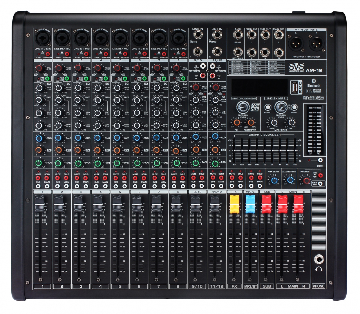 SVS Audiotechnik mixers AM-12 Микшерный пульт аналоговый, 12-канальный в Кыштыме
