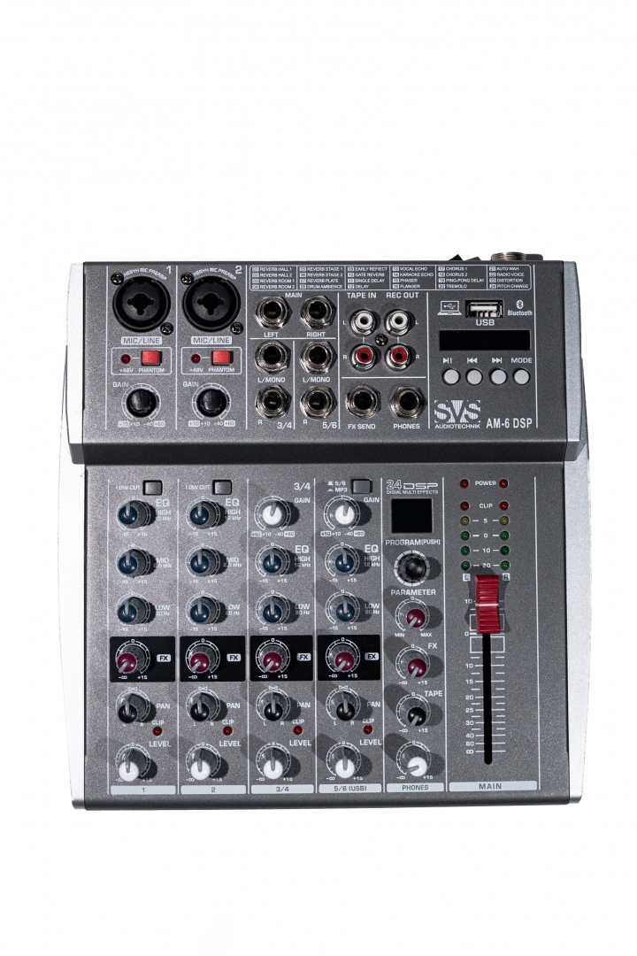 SVS Audiotechnik mixers AM-6 DSP Микшерный пульт аналоговый, 6-канальный SVS Audiotechnik mixers в Кыштыме